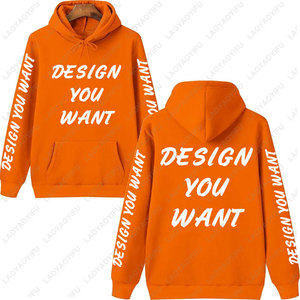 Sweat-shirt à capuche unisexe personnalisé, design sur mesure, impression sur poche avant, coupe ample, polaire en polyester respirant, impression sérigraphique - Product Image 5