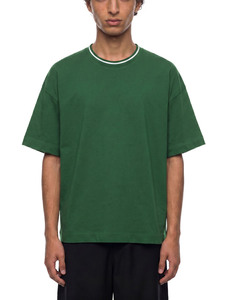 เสื้อยืดคอกลมแขนสั้นทรงปกติสำหรับผู้ชาย น้ำหนัก 180 กรัม สตรีทแวร์ คอริบคู่ ผ้าฝ้าย 100% เป็นมิตรกับสิ่งแวดล้อม ระบายอากาศได้ดี - Product Image 5