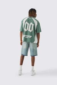 เสื้อยืดโอเวอร์ไซส์สำหรับผู้ชายพิมพ์ลายพัฟออกแบบได้ตามต้องการเสื้อยืดระบายอากาศผลิตในปากีสถาน - Product Image 2