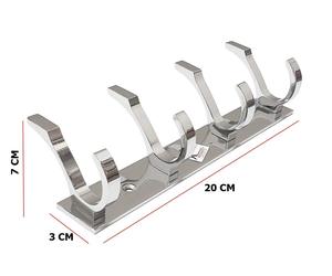 Gancho de Aluminio de 4 Puntas para Puertas y Paredes, Calidad Premium SS204 - Product Image 2