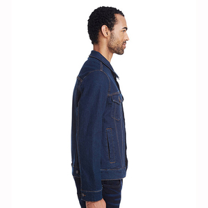 Autumn Wear Men's Classic <b>Denim</b> Jacket Solid Color Turn-down Collar Button Closure Washed Cotton <b>Denim</b> Outerwear <b>Coats</b> - Product Image 2