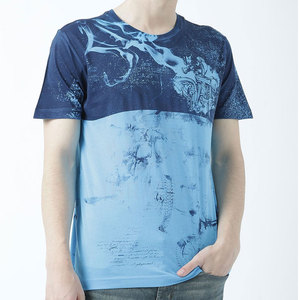 เสื้อยืดผู้ชายขายส่ง โพลีเอสเตอร์ 100% เสื้อยืดแบบซับลิเมชั่น พิมพ์โลโก้ตามสั่ง ออกแบบเสื้อยืดซับลิเมชั่นสำหรับผู้ชาย - Product Image 1