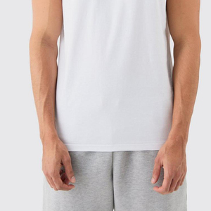 Débardeur de sport pour homme, écologique, respirant, à séchage rapide, coupe ajustée, en coton, avec sequins sur le devant, pour la gym, la course à pied et les activités de plein air - Product Image 6