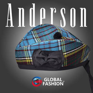 Gorra Glengarry - Gorro Tradicional Escocés, Gorro Glengarry de Tartán de Lana Acrílica, Accesorios para Kilts/Gaitas de Flandes - Product Image 2