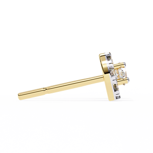 Eterna Bloom aurielle seraphina ต่างหูเพชรตัดแบบชนเผ่าสดใส18K ชุบทองได้รับการรับรองสำหรับวันครบรอบแต่งงาน - Product Image 3