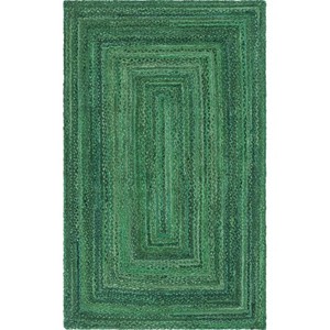 Best Selling Luxury Green Chindi Solid Area <b>Rug</b> Direct Factory Price Indian Manufactured Flat Weave Technique for Prayer Beach - Product Image 3