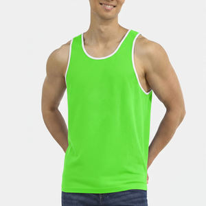 Camisetas sin Mangas Deportivas Personalizadas, Tejidas, Casuales, Ecológicas, de Secado Rápido, de Tela de Poliéster, Transpirables, para Hombre - Product Image 3