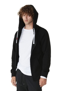 Oem 100% Cotton Heavyweight Fleece <b>Pullover</b> <b>Men</b> Hoodies Solid Pocket Regular Fit Drop Shoulder Breathable Winter - Product Image 3