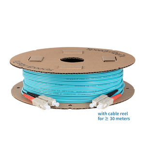 SpeedyFiberTX Corning ClearCurve OM4 500 metros dúplex SC multimodo fibra centro de datos Patch Cord Rojo Negro PVC chaqueta APC - Product Image 4