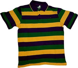 เสื้อโปโลลายทางสำหรับเด็กเสื้อโปโลพิมพ์ลายทางทำจากผ้าฝ้าย GSM 180ผ้าปิเก้ - Product Image 3