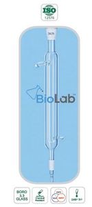 Condenseur en verre borosilicaté 3.3 à double surface, droit, pour laboratoire, colonne de reflux pour distillation - Product Image 2