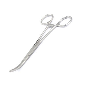 Pinzas Arteriales de 1 x 2 Dientes, Curvas y Dentadas, Rectas, de Acero Inoxidable, 5.5 Pulgadas, Rochester Ochsner Kocher, Manuales, Certificadas por la CE - Product Image 5
