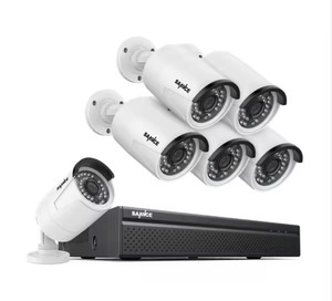 ระบบกล้องรักษาความปลอดภัยในบ้านแบบทำมือ8CH 5MP POE NVR 2MP 8CH POE NVR 6ชิ้น1080P กล้อง POE กลางแจ้งรับประกัน3ปี - Product Image 2