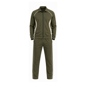 Custom Men Sports Tracksuit Athletic Training Gym Running Jacket <b>Pants</b> Set OEM ODM Wholesale Team Sportswear Supplier Activewear - Product Image 1