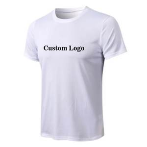 T-shirt de sport pour homme en gros, 100 % coton tricoté, respirant, séchage rapide, vêtements de fitness pour la gym - Product Image 5