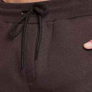 Ensemble de survêtement marron pour femme, sweat-shirt à capuche avec fermeture éclair et pantalon avec logo blanc imprimé, couleur unie, style sportif, longueur intégrale - Product Image 6