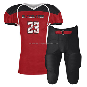 Elite Impact <b>GLOVES</b> City American Football Uniform Kit Durable Stitch Jersey Short Integrated Protective Pant Quick Dry - Product Image 5