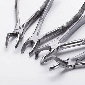 Forceps d'extraction dentaire en acier inoxydable avec poignée moletée, instrument chirurgical manuel de classe I - Product Image 5