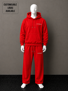 Conjunto de 2 piezas personalizado de ALTA CALIDAD, tejido grueso de 350GSM 400GSM 450GSM, sudadera con capucha y pantalones deportivos unisex de tejido técnico grueso y holgado. - Product Image 1