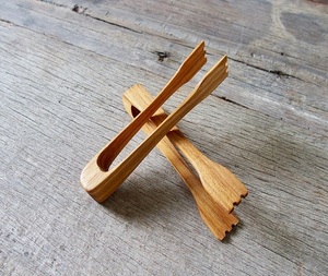 Pince à pain en bambou, design moderne, légère, écologique, à long manche, ustensile de cuisine pour fromage et bacon - Product Image 5