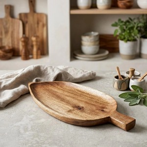 Simple Leaf Plate For Display And Organizer For Keys Jewelry And Candle Stylish Decorative Plate Entryway <b>Table</b> And <b>Dressing</b> Use - Product Image 5