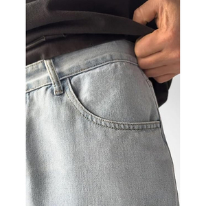 Jean décontracté ample pour homme, coupe large, style vintage, streetwear - Product Image 2