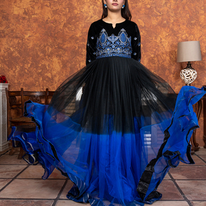 Service OEM ODM – Ensemble 3 pièces brodé à manches longues, qualité supérieure, best-seller : pantalon évasé et ensemble dupatta - Product Image 5