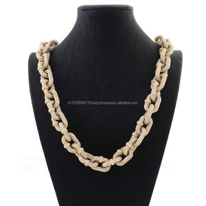 Luxury Gold Cuban Link <b>Chain</b> Moissanite Diamond in 925 Sterling Silver <b>Iced</b> <b>Out</b> Hip Hop Statement Jewelry for Men Women - Product Image 1