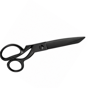 Ciseaux multi-usages noirs en acier inoxydable à bord lisse, outil de coupe de qualité DIY avec manche en plastique - Product Image 2