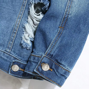 Veste en jean en coton de mode hivernale fabriquée en usine, conçue pour hommes, de haute qualité, avec logo personnalisé sur le devant - Product Image 6