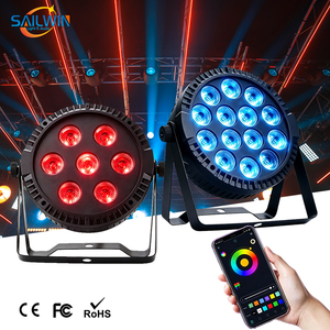 Luz LED Par RGBW de 14X6W de Plástico Económica con Control por Aplicación Móvil, Iluminación para DJ, Escenarios, Eventos y Clubs - Product Image 1