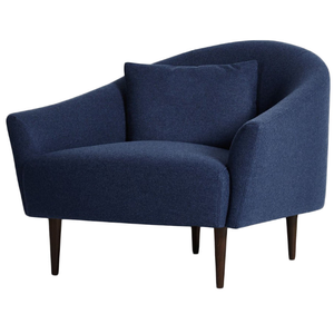 Hot-selling single <b>sofa</b> made of high-quality materials, featuring a simple, modern design; customizable size; blue color. - Product Image 3