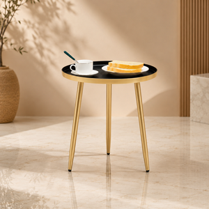 Minimalist Wooden <b>Coffee</b> <b>Table</b> Set of 2 with <b>White</b> and Natural Brown Finish for Living Room Furniture - Product Image 5