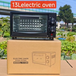 Silver Crest 13L Stainless Steel Mini Toaster Oven Electric Multi-Function Bake Toast <b>Timer</b> Indicator <b>Light</b> Easy Clean Household - Product Image 4