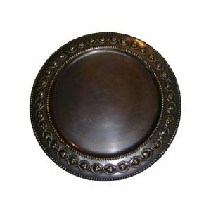 Assiette Ronde Moderne en Métal Argenté, Compatible Lave-Vaisselle, Vaisselle Jetable pour Fêtes - Product Image 3