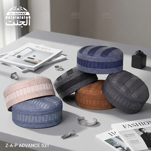 Gorro de Oración Musulmán Bordado Personalizado al por Mayor, Gorro Kufi Transpirable para Hombre, Sombrero Islámico para Namaz, Fabricante de Pakistán - Product Image 5