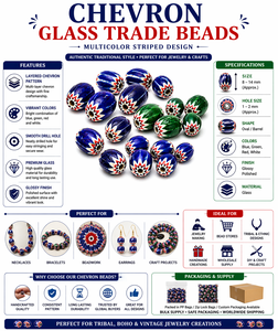 Ideal para diseñadores de joyas, tiendas de abalorios y compradores mayoristas que buscan abalorios comerciales auténticos con diseño de chevron y calidad consistente. - Product Image 6