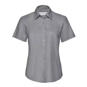 Uniformes Escolares Personalizados de Alta Calidad para Niñas de Primaria y Jardín de Infancia, Blusa Blanca Moderna con Cuello Peter Pan, Mangas Cortas, Diseño Elegante - Product Image 3