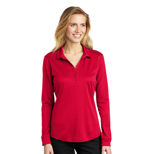 Polyester/Cotton Women Casual Breathable Performance Moisture Wicking Golf for <b>Shirt</b> Long Sleeve Black OEM Wholesale Service - Product Image 4