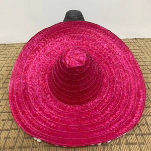 Sombreros de Fábrica con Rayas de Colores, de Hierba Natural, Ajustables, con Logotipo Personalizado, Unisex, para Verano, Esquí, Pesca, Fiestas, Uso Diario, Regalo - Product Image 1