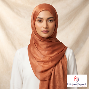 Pañuelo Hijab Personalizado Zimmy Choo, Pañuelo para la Cabeza con Sensación de Seda Premium, Suave, Fabricante Textil de Etiqueta Privada OEM ODM en India - Product Image 3