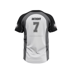 Maillots de sport personnalisés unisexes pour adultes, baseball, softball, haute qualité, nouveaux, unis, sublimation, respirants, pas chers - Product Image 5