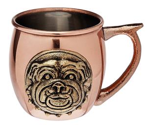 Taza de Cobre Hecha a Mano Atlomp con Logotipo de Perro en Latón, Taza para Cóctel Moscow Mule para Bar - Product Image 1
