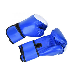 Gants de boxe MMA professionnels en cuir pour entraînement sur sac de frappe, kickboxing, sparring, avec sangle de poignet réglable et fermeture auto-agrippante, pour enfants et hommes - Product Image 1