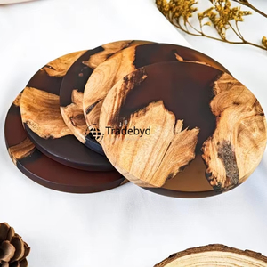 Resin Handmade Premium <b>Coasters</b> Set 4X4 Inches Square Luxury <b>Drink</b> <b>Coasters</b> for Hotels Cafes Tradebyd (Custom Colors Available) - Product Image 5