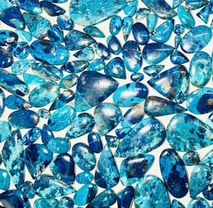Azurite Shattuckite Cabochon Natural Loose Gemstone for Jewelry Making - Product Image 2