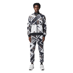 INTENTION SPORTS Men Solid Polyester/Nylon Quick Dry & Breathable Sporty Winter Sports Tracksuit Set Hooded Drawstring Closure - Product Image 1