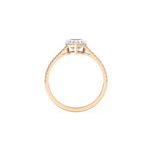 แหวนเพชรทรงหัวใจ REYES คุณภาพสูง ทองคำแท้ 14K น้ำหนัก 1.17 กะรัต เพชรเพาะเลี้ยงในห้องปฏิบัติการ HPHT CVD รับรองโดย IGI เครื่องประดับชั้นดี - Product Image 5