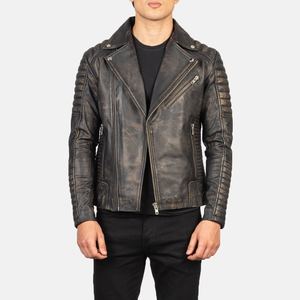 Chaqueta de Cuero PU Premium para Hombre, Estilo Urbano, Moda Casual, Venta al Por Mayor - Product Image 1