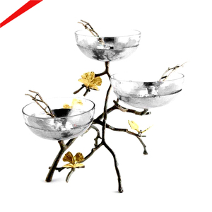 Plateau à chocolat en métal au design artistique d'oiseau, élégant et décoratif, pour servir des friandises, idéal pour la décoration de la table à la maison. - Product Image 4